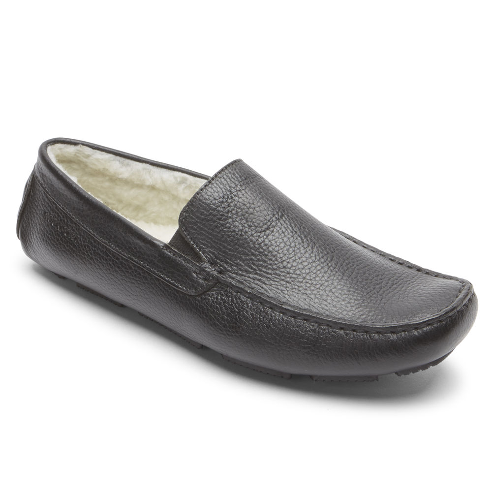 Rockport Slippers For Mens Black - Rhyder - GF3154678